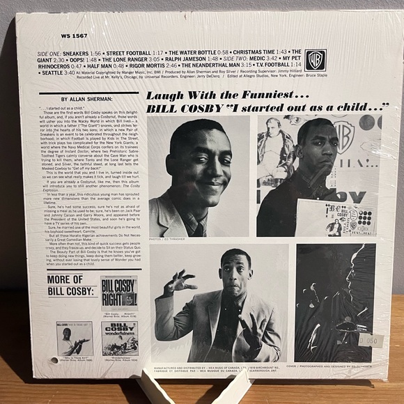 NEW (Sealed) - Bill Cosby - Record:  I Started Out As A Child - Picture 2 of 2